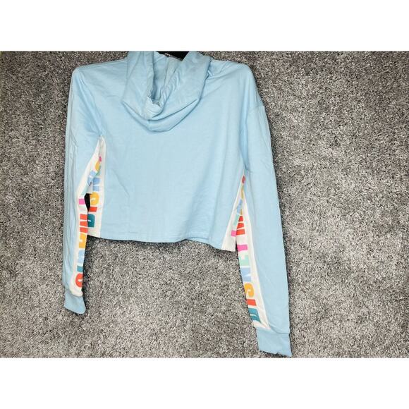 Women's Disney Magic Cropped Hoodie Sweater 1X Light Blue - Picture 7 of 9